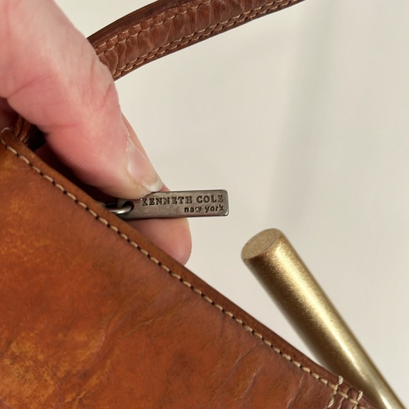 Kenneth Cole distressed leather mini handbag - Picture 6 of 11